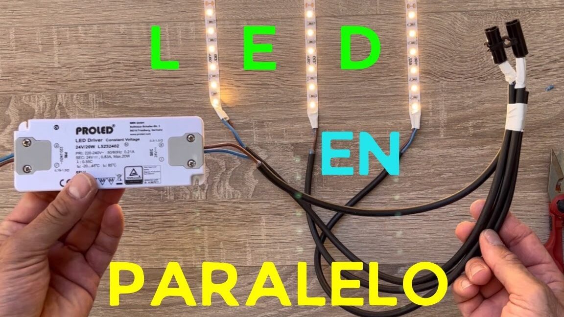 ️Cómo conectar dos tiras LED en paralelo【 ️】ProyectoFactoria